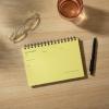 image:imageUndated Daily Planner Notebook  Spiral Bound A5 575 x 85 60 Pages Yellow Cover  Simple Organizer for Work School amp Personal Goals