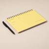 image:imageUndated Daily Planner Notebook  Spiral Bound A5 575 x 85 60 Pages Yellow Cover  Simple Organizer for Work School amp Personal Goals