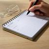 image:imageUndated Daily Planner Notebook  Spiral Bound A5 575 x 85 60 Pages Yellow Cover  Simple Organizer for Work School amp Personal Goals