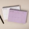 image:imageUndated Weekly Planner Notebook  Spiral Bound 60 Pages 575 x 85 A5 size Purple Cover