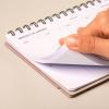 image:imageUndated Weekly Planner Notebook  Spiral Bound 60 Pages 575 x 85 A5 size Purple Cover