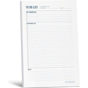 image:imageTo Do List Notepad  Daily Task Planner Checklist and Organizer  Planner pad for work and school productivity  7 x 10  50 Sheets