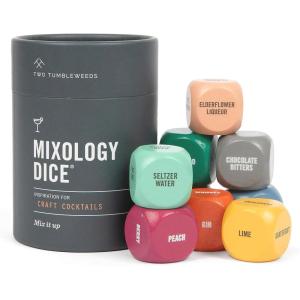 image:imageTwo Tumbleweeds Mixology Dice  Set of 9 Dice to Inspire Craft Cocktails amp Mocktails with Recipe Booklet  Unique Gift for Kitchen or BarMixology Dice