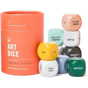 image:imageTwo Tumbleweeds Art Dice  Drawing amp Painting Game for Adults Artists amp Teachers  Set of 9 Dice for Creative Inspiration  Drawing Prompts for Studio and Classroom  Gift for Artist  1 PlayersArt Dice
